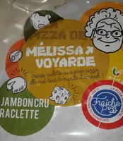 Pizza jambon cru raclette