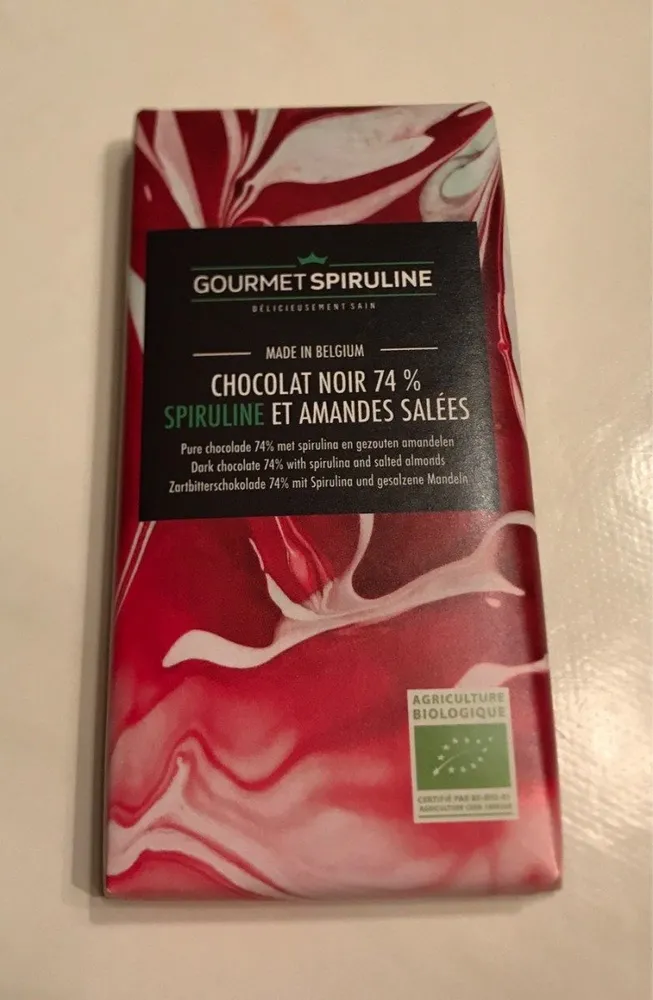 Chocolat noir Spiruline Amandes