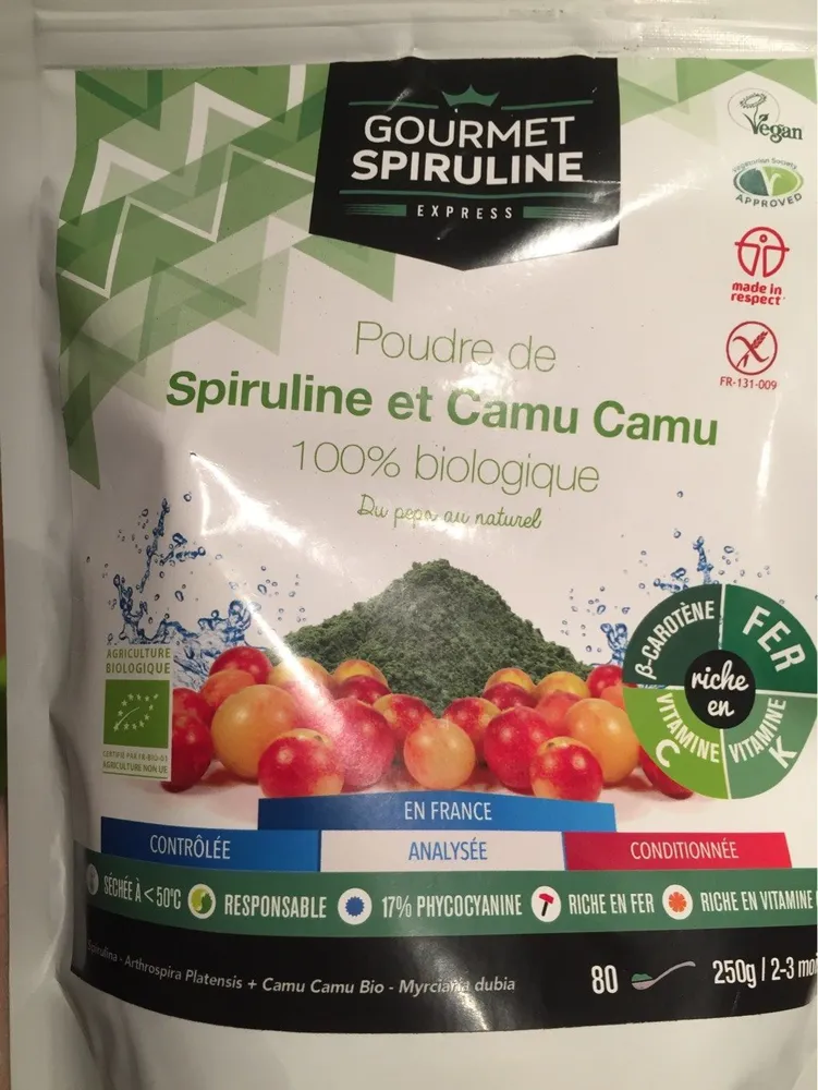 Poudre de spiruline et Camu camu