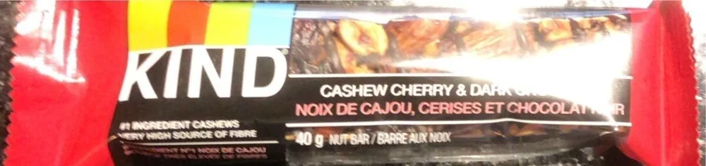 Noix de cajou, cerises et choco noir