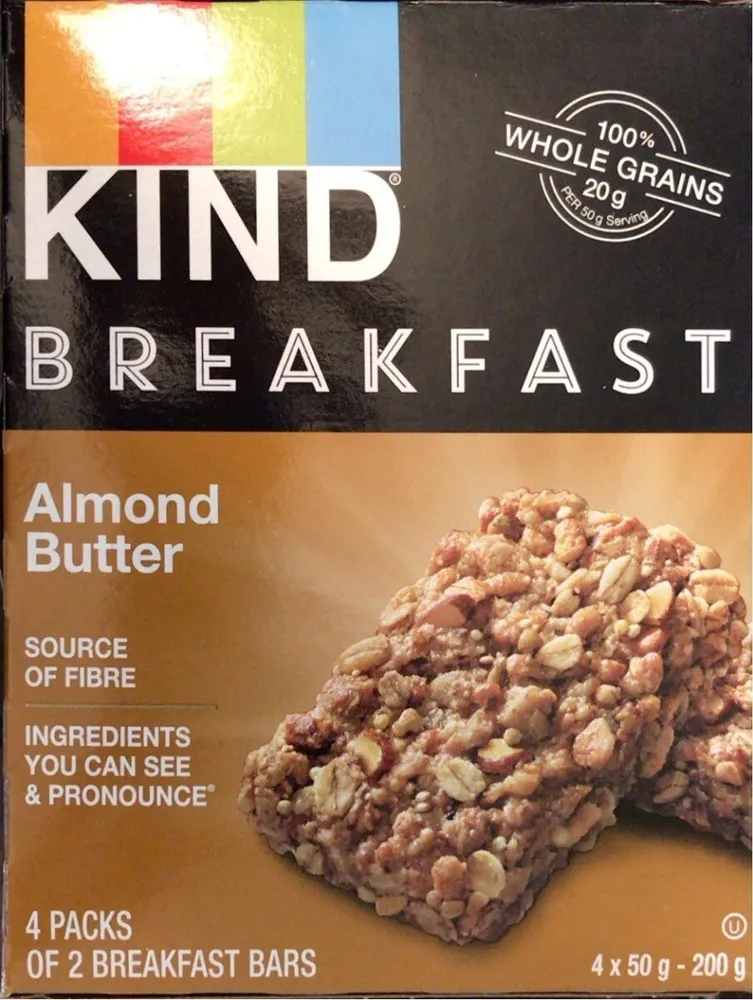 Breakfast Bar Almond Butter Protein
