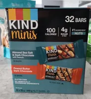 Almond Sea Salt and Dark Chocolate with Peanuts Mini