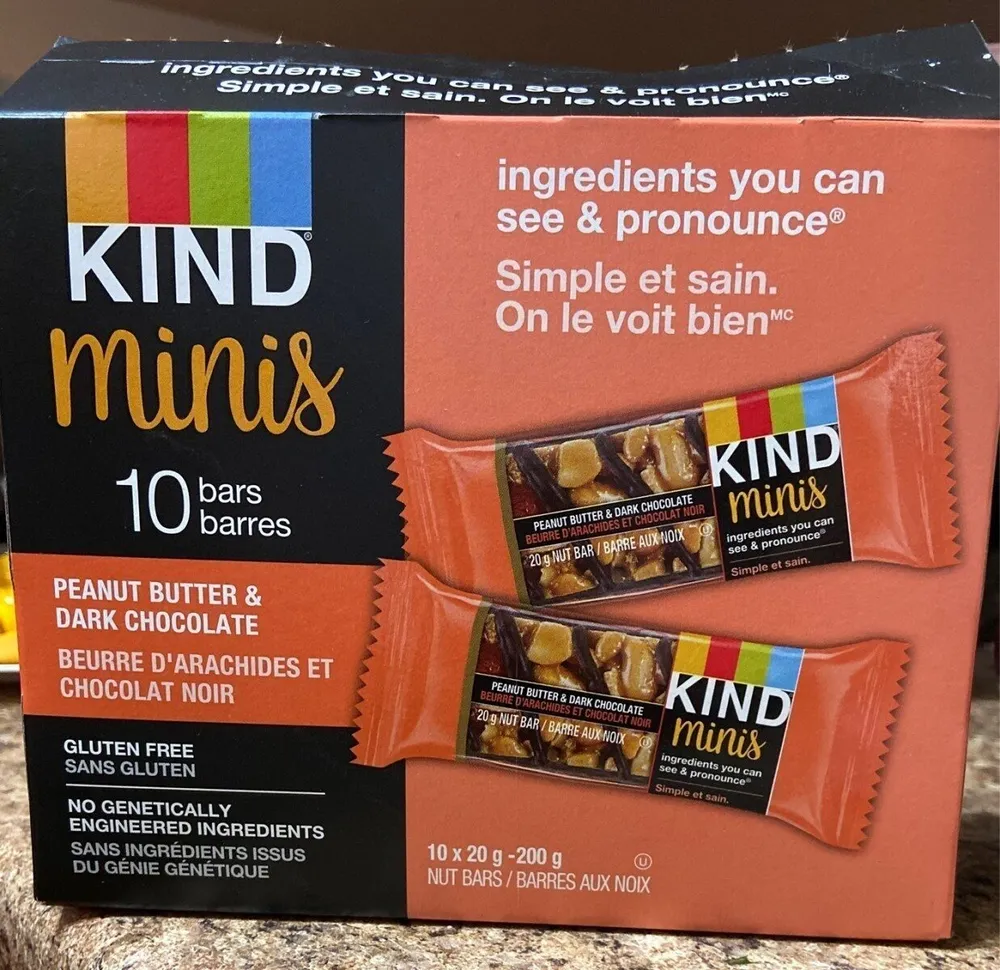 Kind minis beurre darachide et chocolat noir