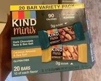 Kind Minis Dark Chocolate Nuts & Sea Salt / Caramel Almond & Sea Salt