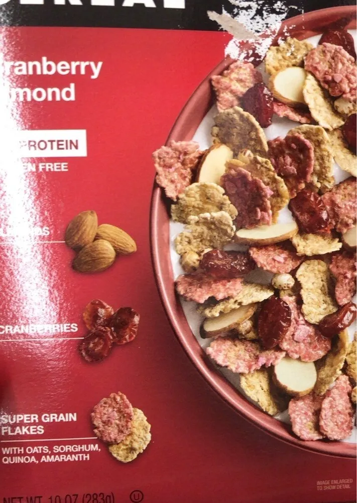Cranberry almond cereal