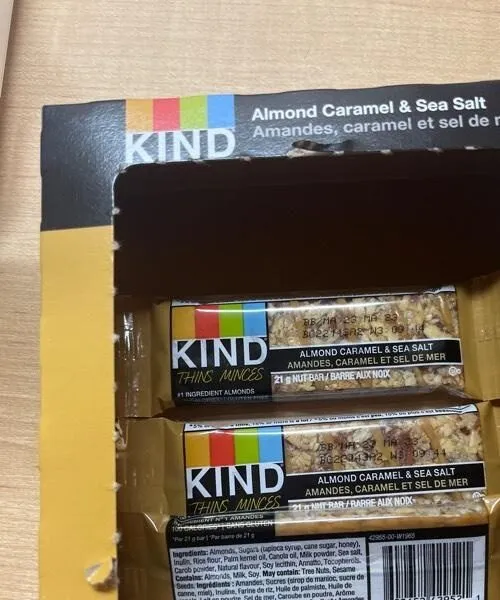 Almond caramel and sea salt thins