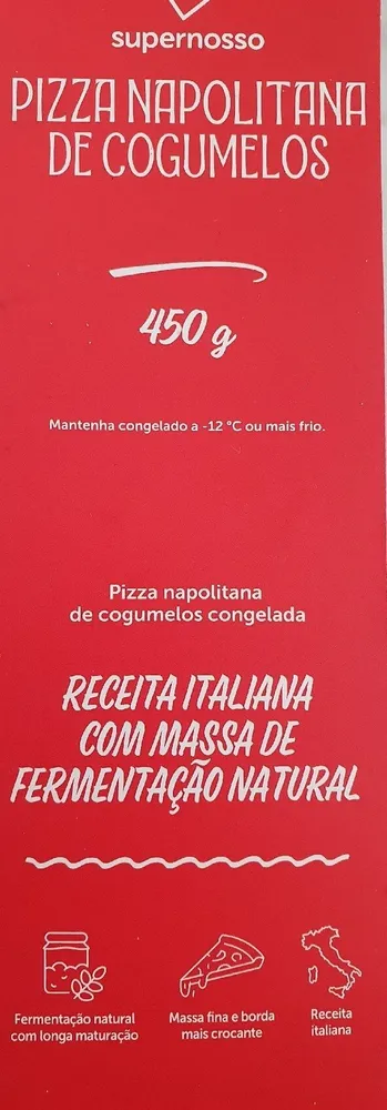 Pizza Napolitana De Cogumelos