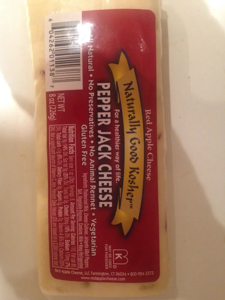 Pepper jack cheese, pepper jack
