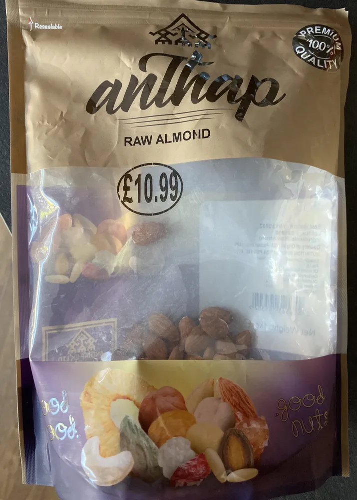 Anthrap raw almond