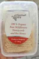 Organic raw wildflowers Honeycomb and Bee Honey