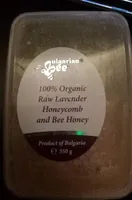 100% Organic Raw Lavander Honeycomb and Bee Honey