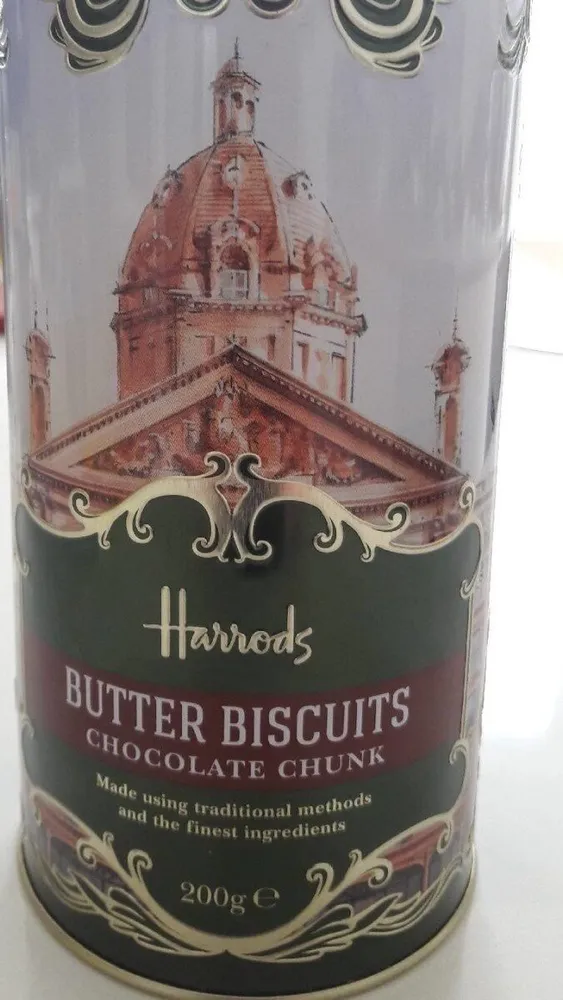 Butter biscuits chocolate chunk Harrods