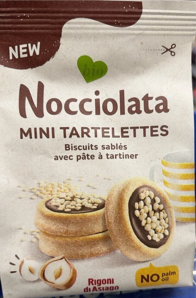Mini tartelettes nocciolata