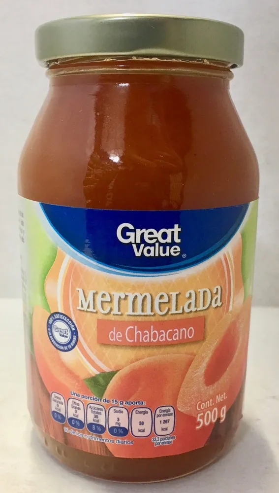 MERMELADA DE CHABACANO GREAT VALUE