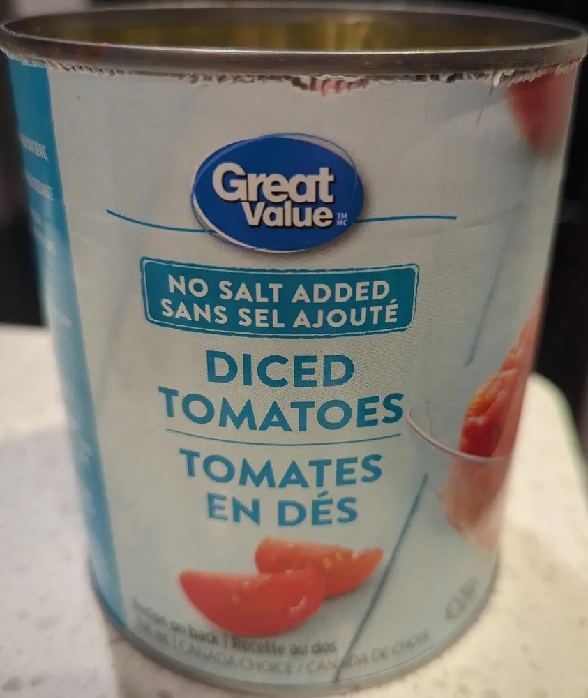 Diced tomatoes no salt added