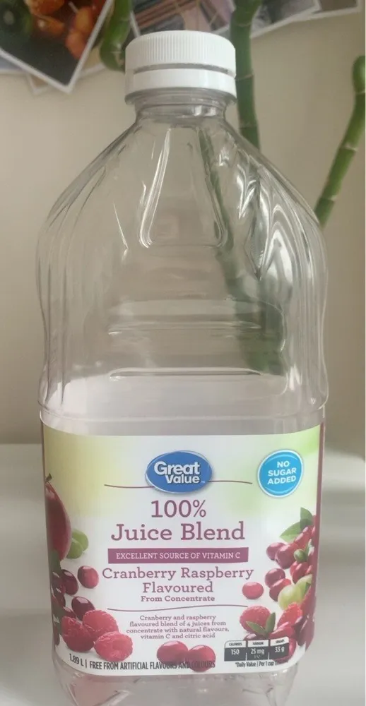 Cranberry raspberry juice