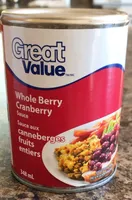 Sauce aux canneberges fruits entiers