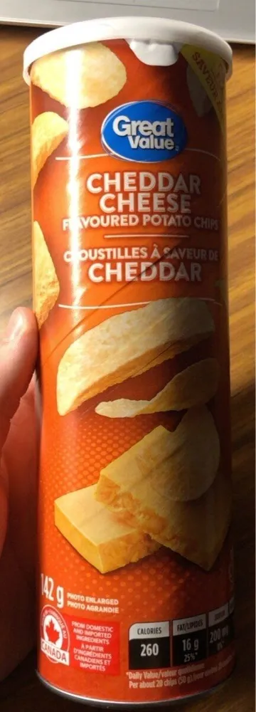 Croustilles à saveur de Cheddar