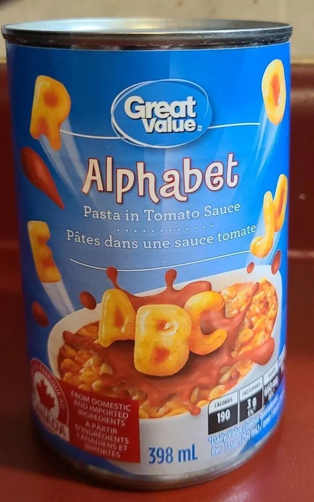 Alphabet pasta