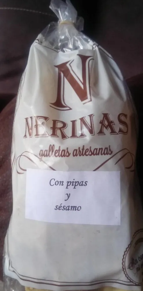 Nerinas galletas artesanas con pipas y sésamo