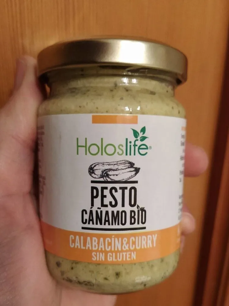 Pesto de calabacín y curry