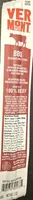 Vermont smoke cure beef jerky sticks antibiotic