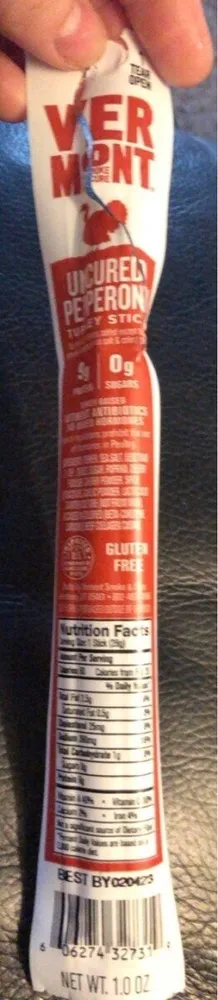 Uncured Turkey Pepperoni Stick