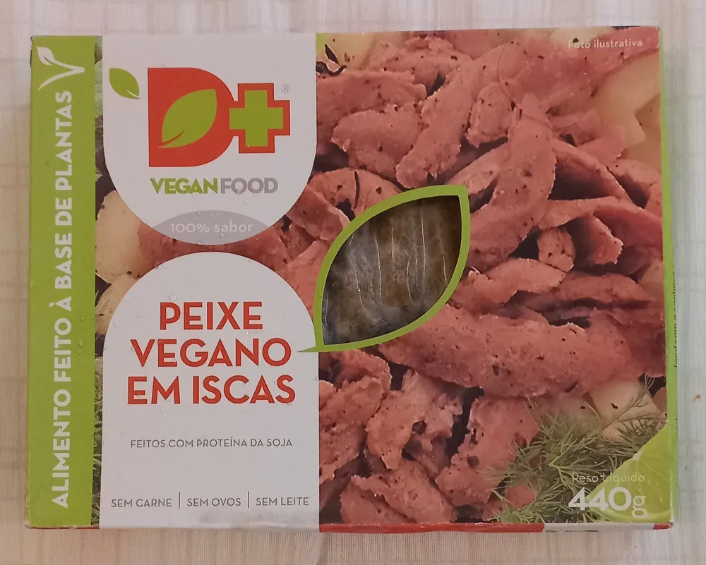 Peixe vegano em iscas