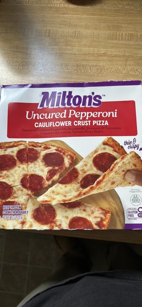 Uncured Pepperoni Cauliflower Crust Pizza