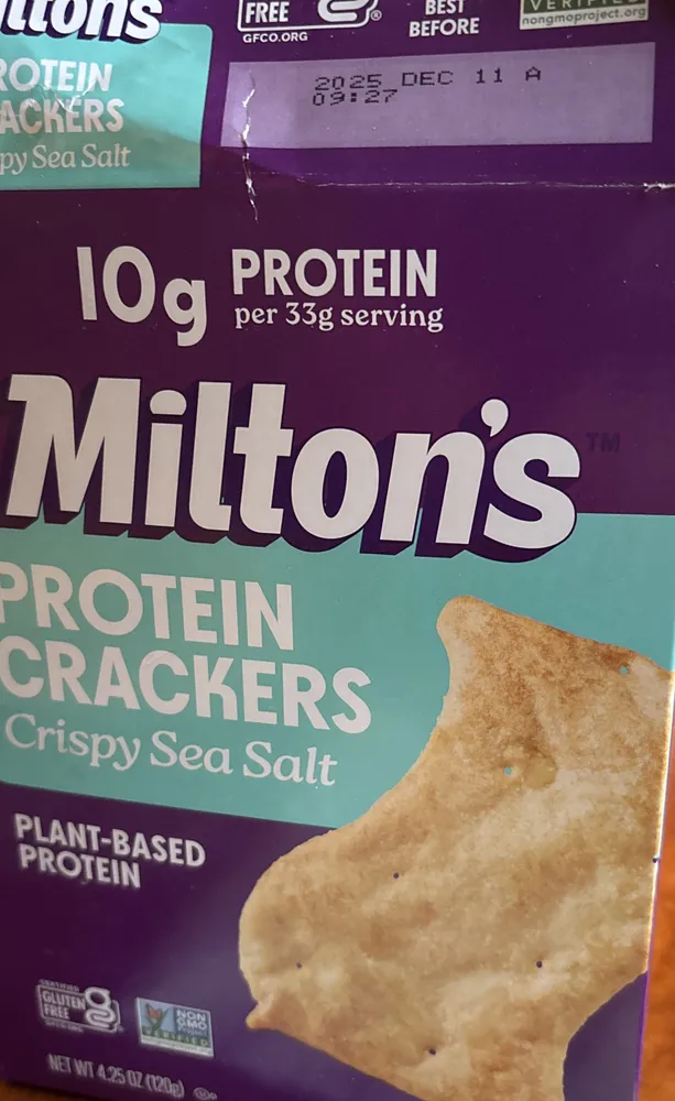 Protein Crackers Crispy Sea Salt