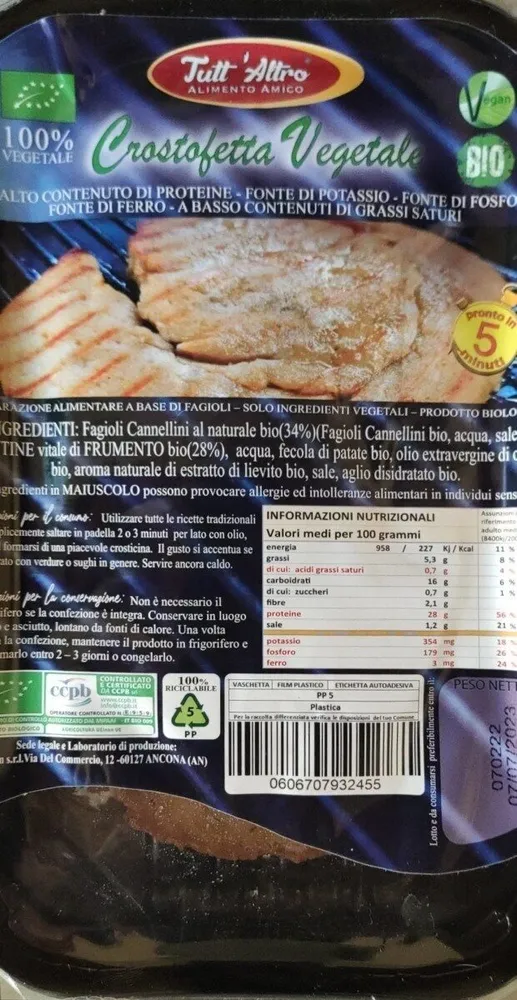 Crostoletta Vegetale