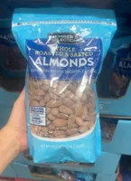 Whole roasted and salted almonds