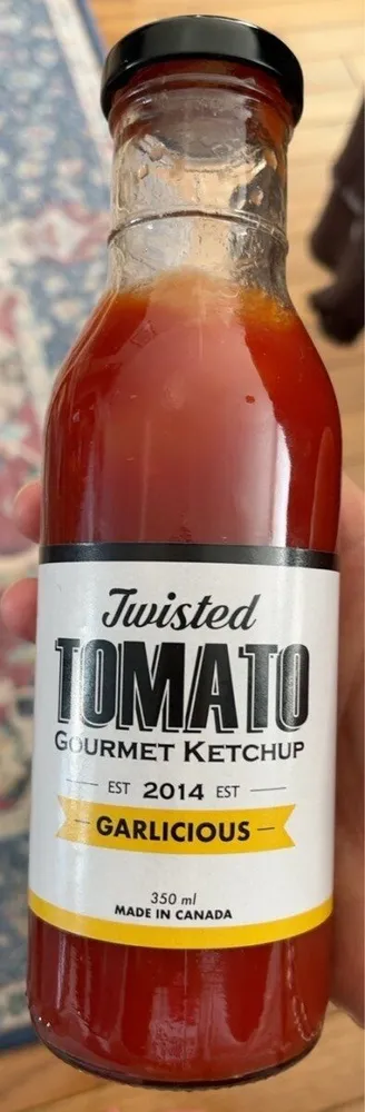 Twisted tomato gourmet ketchup