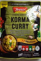 Cooking sauce for korma curry