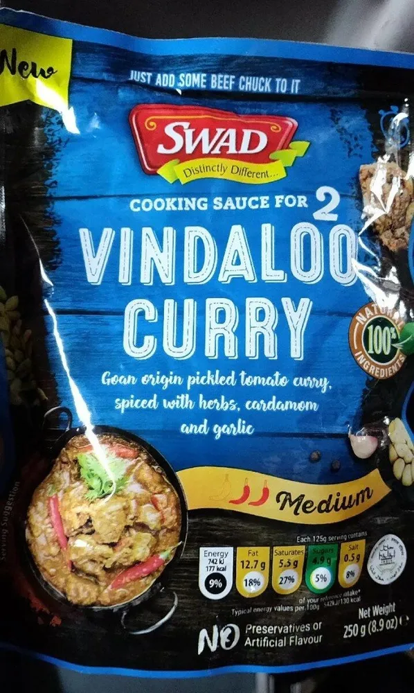 Vindaloo curry sauce
