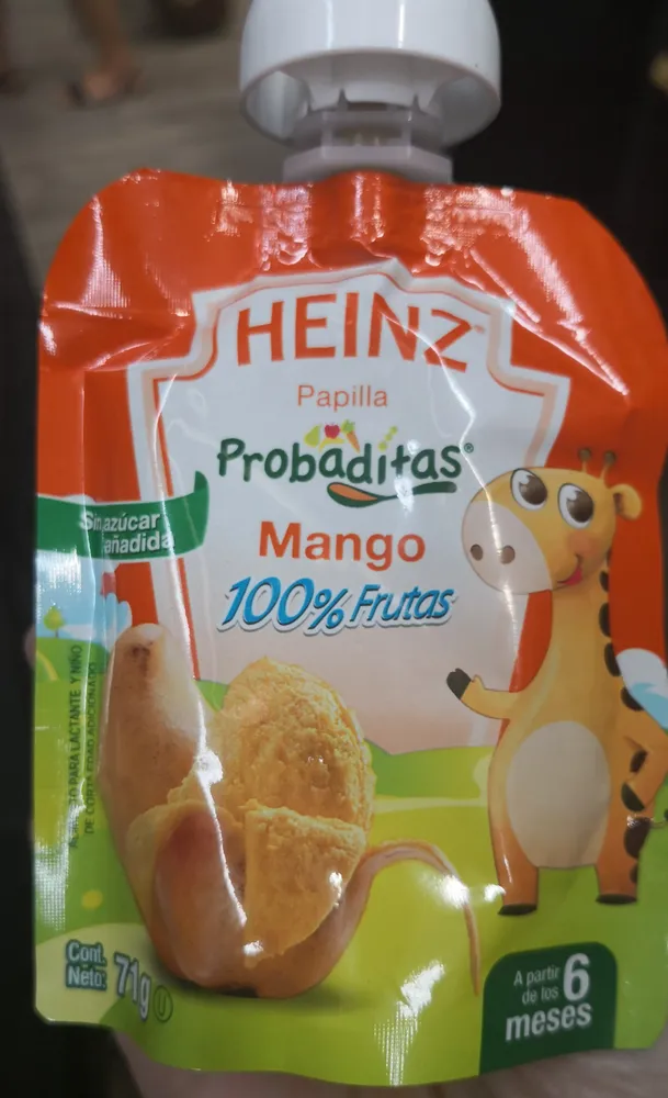 Papilla Probaditas Mango 100% Frutas
