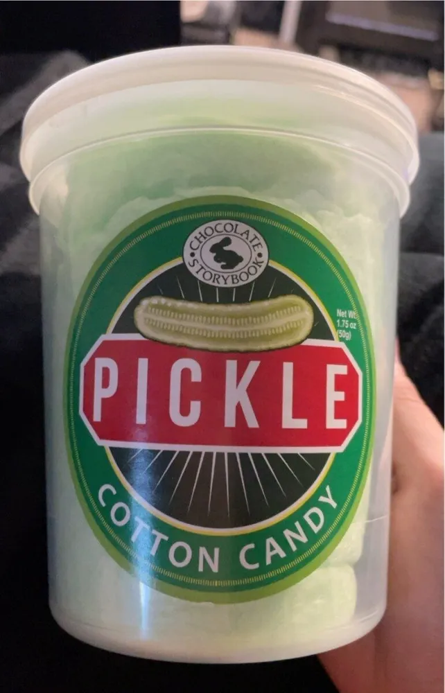 Barbe a papa au cornichon