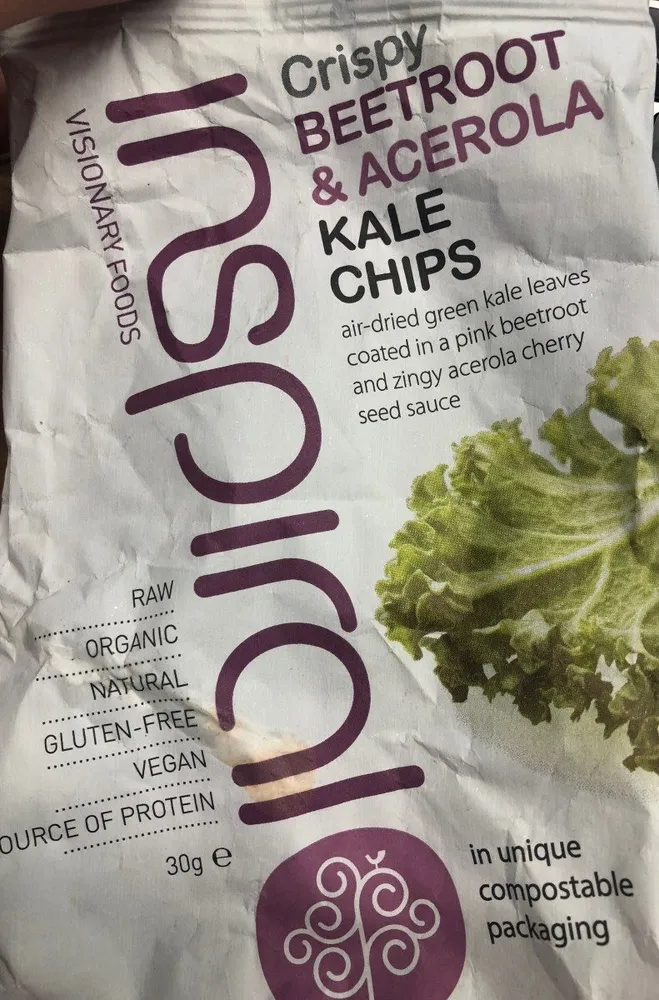 Crispy beetroot & acerola Kale chips