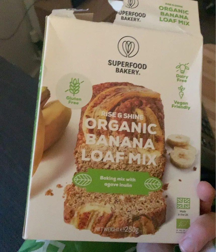 Rise and shine organic banana loaf mix