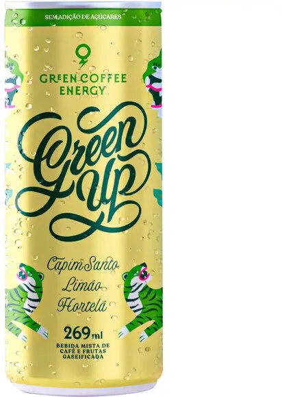 Energético Natural Capim Santo, Limão E Hortelã Green Up Lata 269ml