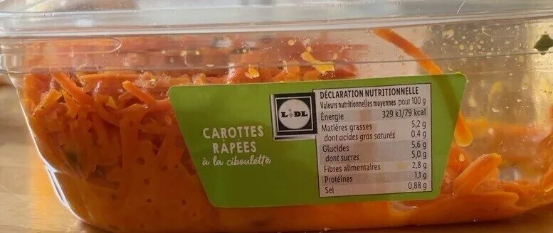 Carottes rapees