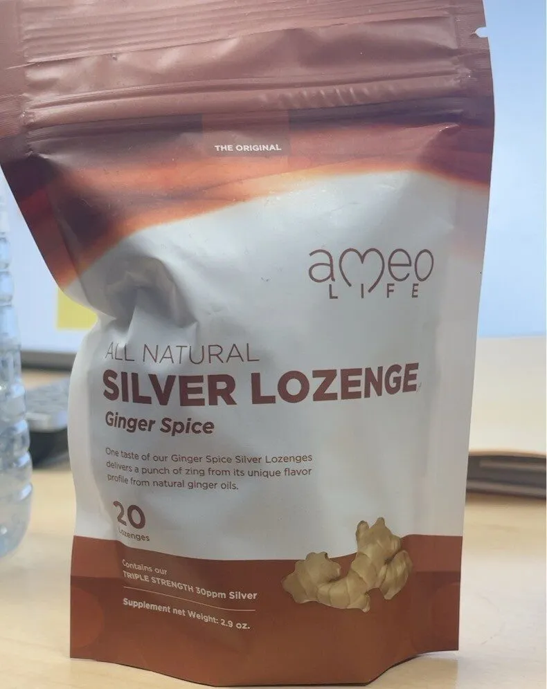 Silver lozenge ginger spice