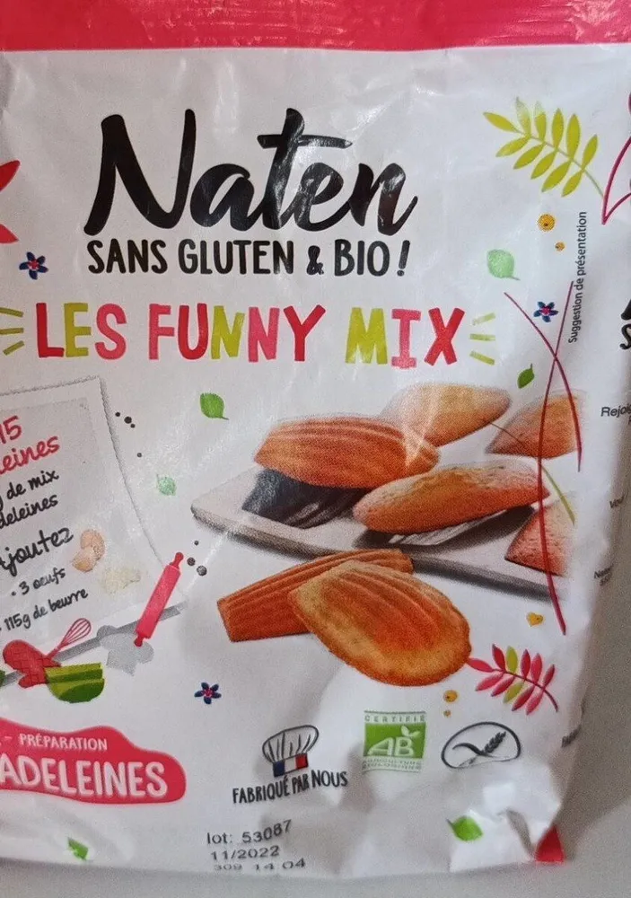 Les funky mix préparation madeleines