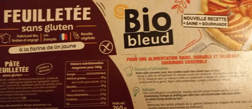 Pâte feuilletée sans gluten