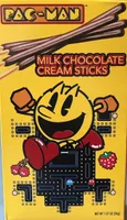 Pac-Man milk chocolate cream sticks