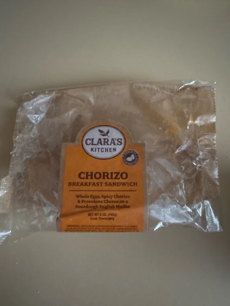 Clara’s kitchen chorizo breakfast sandwich