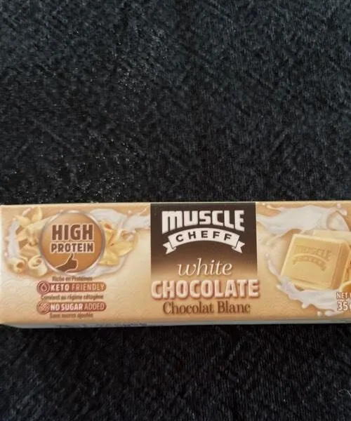 Chocolat blanc avec protéines