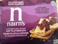 Gluten Free Caramelized Onion Oat Flatbreads