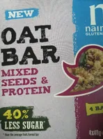 Gluten Free oat bar mixed seeds and protein