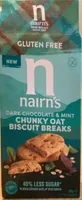 Dark chocolate and mint chunky oat biscuit breaks